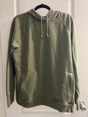 Target ALL IN MOTION Men's Olive Hoodie Pullover - Drawstring Pocket Sweatshirt